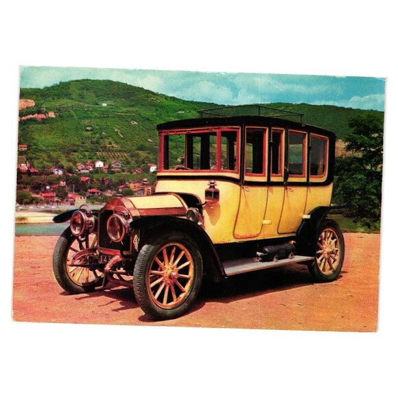 Lorraine Dietrich 1911 Car Vintage Postcard Museum Automobile Rochetaillee - Picture 1 of 2